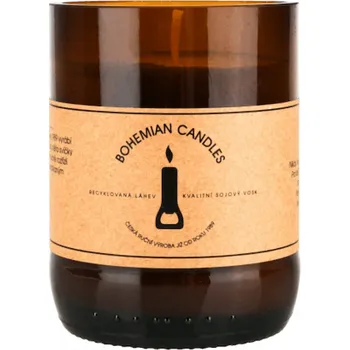 Svíčka Aromka sójová svíčka v pivní láhvi s vůní kopřivy