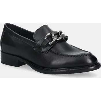 Dámské mokasíny Kožené mokasíny Answear.LAB dámské, černá barva, na plochém podpatku L.2112025.db 99X, EUR 38