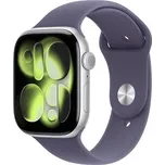 Apple Watch Series 11 42mm Silver + Purple Fog Sport Band M/L, na splátky od 1099 Kč měsíčně