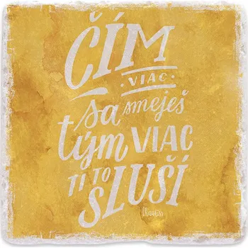 Digitální fotoaparát Mramorový tácek - Smích ti sluší