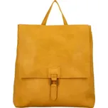 Stylový dámský koženkový kabelko-batoh Octavius, žlutý