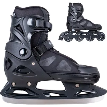 Kolečkové brusle inSPORTline Brusle 2v1 s utahovacím kolečkem Noctys L (40-43)