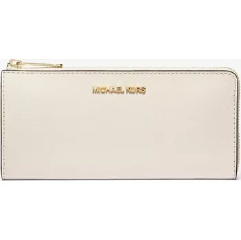 Peněženka MICHAEL KORS dámská kožená peněženka Jet Set Travel mléčná