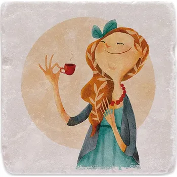 Digitální fotoaparát Mramorový tácek - Čas na kávu