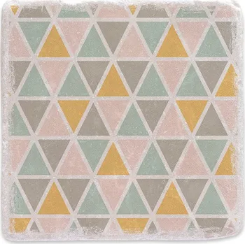 Digitální kompakt Mramorový tácek - Geometrický vzor 01