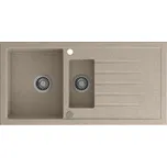 Sapho - Kuchyňský dřez 100x50 cm granit/béžová