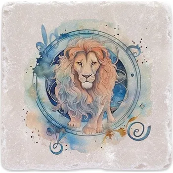 Digitální fotoaparát Mramorový tácek - Lev akvarel - znamení zvěrokruhu