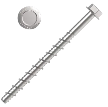 Šroub Šroub do betonu se šestihrannou hlavou 10,5 x 90, bílý zinek