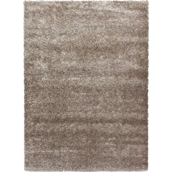 Koberec Kusový koberec Brilliant shaggy 4200 taupe: Ø 80 cm
