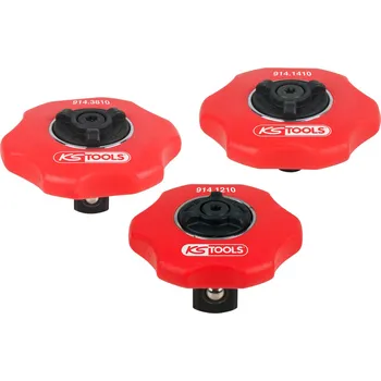 Gola hlavice Souprava ručních přepínacích miniráčen, 3dílná, 1/4"+3/8"+1/2" KS TOOLS 914.1215