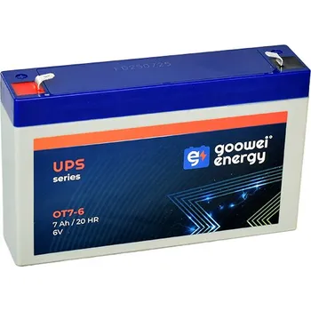 Trakční baterie Staniční (záložní) baterie GOOWEI ENERGY OT7-6, 7Ah, 6V ( VRLA )