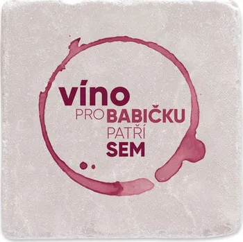 Digitální fotoaparát Mramorový tácek - Víno pro babičku