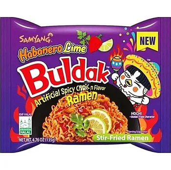 Samyang Buldak ramen Samyang Buldak Habanero Lime Chicken Flavor 135g
