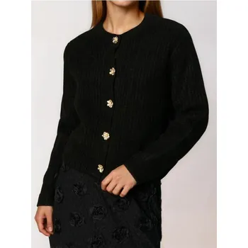 Dámský svetr Sinsay - Žebrovaný pletený svetr - černá - 340FJ-99X - 340FJ-99X-XXS