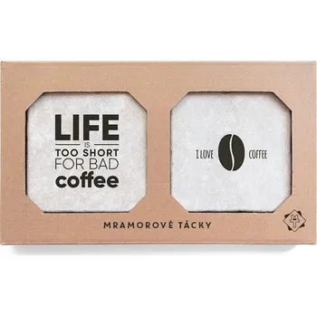Digitální fotoaparát Mramorový tácek - Káva je láska