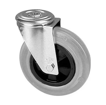 Pojezdové kolečko PGR 200/QR Otočné kolo s šedou obručí s otvorem -12 0220714