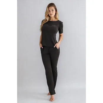 Dámské pyžamo Luxusní dámské pyžamo Buri černé M - Dárková krabička