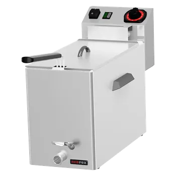 fritéza REDFOX Fritéza na ryby elektrická 0,43 kW/l, 8 l stolní s výpustí 230 V