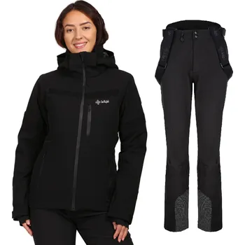 Dámská bunda Dámský lyžařský komplet Valera BLK 54 + Rhea BLK 54