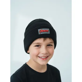 Čepice Sinsay - Čepice s nášivkou Avengers - černá - 078FU-99X - 078FU-99X-M