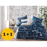 Bavlněné povlečení Lodě modré Velikost: 70x90, 140x220 cm