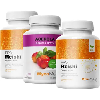 Zdraví MycoMedica 2 balení Reishi Pro + Acerola