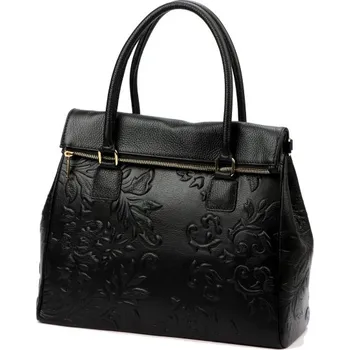 Kožená kabelka Luka 20-054 DOLLARO - černá