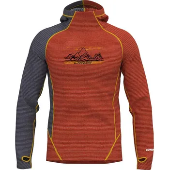 Pánská mikina Crazy mikina Director - pánská - černá/červená/oranžová Velikost: XL