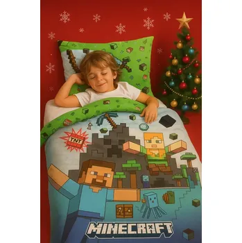 Povlečení Bavlněné povlečení 140x200 + 70x90 cm - Minecraft "Explosion"