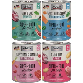Krmivo pro psa MAC's Dog, 24 × 800 g, variace chutí 2