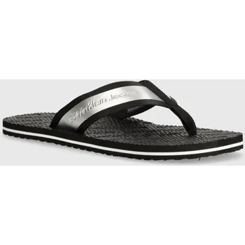 Dámská móda Žabky Calvin Klein Jeans BEACH SANDAL IN MET YM0YM00950 černá 99X, EUR 40