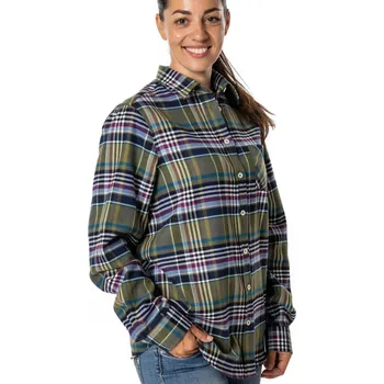 Dámská košile Ing. Lubomír Horký Dámská flanelová košile károvaná zelená velikost oblečení L