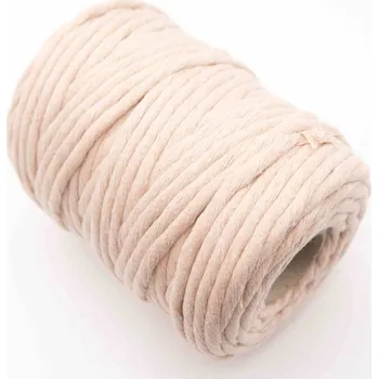 Macrame - béžová - průměr 0,5 cm - návin 50 metrů