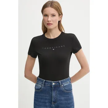 Pánské tričko Bavlněné tričko Tommy Jeans DW0DW20315 černá 99X, vel. M