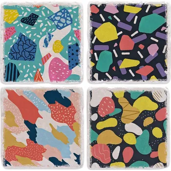 Digitální fotoaparát Mramorový tácek - Barevné vzory, sada 02