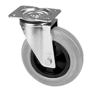 Pojezdové kolečko PGB 250/GM Otočné kolo s šedou gumovou obručí 0220442