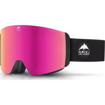 Dětské snow brýle NANDEJ Junior - Black/Pink