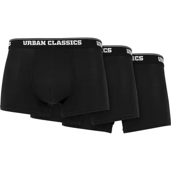 Pánské spodní prádlo Pánské boxerky 3-Pack černé Urban Classics černá 2547271