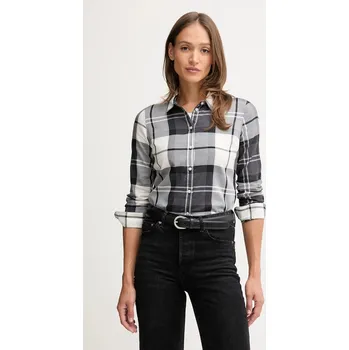 Dámská košile Bavlněná košile Barbour BRENDON LSH1353 šedá 90X, vel. 40