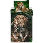 Jerry Fabrics s. r. o. Bavlněné povlečení 140x200 + 70x90 cm - Leopard Green