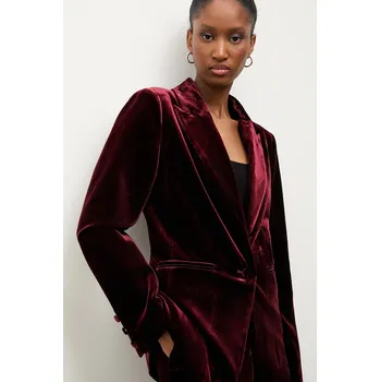 Dámské sako Velurové sako Answear.LAB 3079 burgundské 83X, vel. L