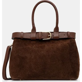 Kabelka Semišová kabelka Answear.LAB Modelo 1.9.3 hnědá 88X, vel. ONE SIZE