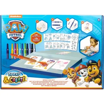 Výtvarná sada Sada malování se spray fixami Tlapková patrola