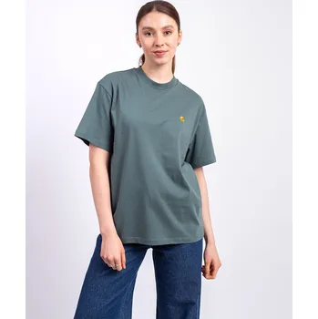 Dámské tričko Carhartt WIP W' S/S Chase T-Shirt Velvet Green/Gold S