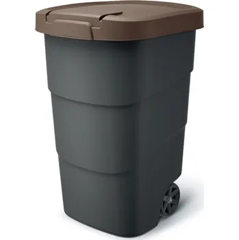Popelnice Popelnice Prosperplast Wheeler 110 l antracit s hnědým víkem 4.47000 Kg ELEKTRO Sklad1 611190 (4.47000 Kg ELEKTRO Sklad1 611190)