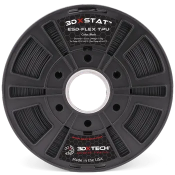 Filament 3DXTech 3DXSTAT ESD FLEX TPU Barva: Černá, Průměr: 2,85 mm, Hmotnost: 750 g tisková struna (filament)