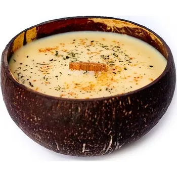 Veganská svíčka v kokosu Tropikalia Thai Lime & Mango