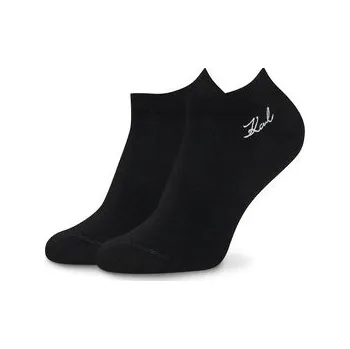 Pánské ponožky Krátké ponožky KARL LAGERFELD A4W47035 Černá 35_38