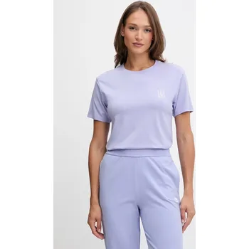 Dámské tričko Tričko HUGO CASUAL T-SHIRT dámské, fialová barva, 50556981 45X, vel. S