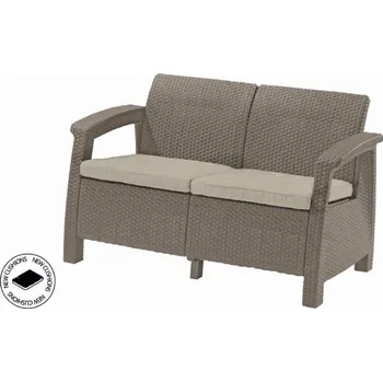 Zahradní nábytek Keter Corfu love seat dvousedačka cappucccino 11.67000 Kg ELEKTRO Sklad1 610346 (11.67000 Kg ELEKTRO Sklad1 610346)
